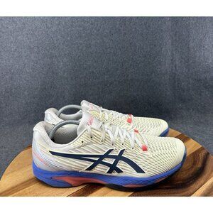 Asics Womens Solution Speed FF 2 Athletic Shoes White/Blue 1042A136 Sz 12
